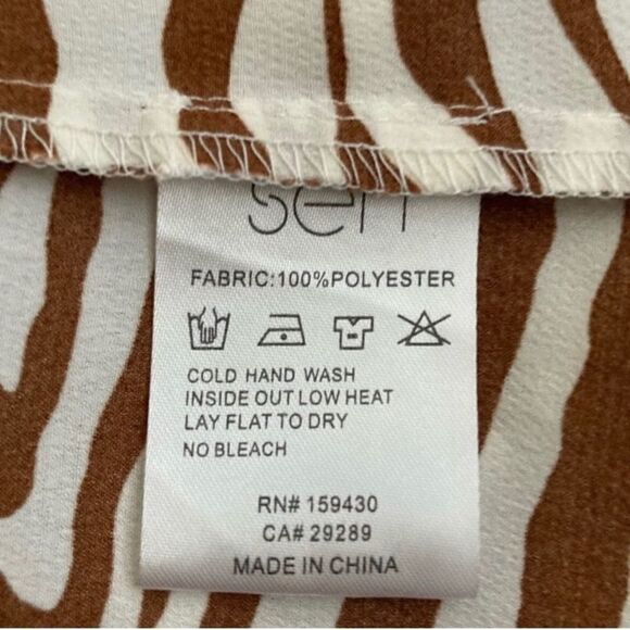 SEN Zebra Long Shirt Dress Small Super Cute - Picture 6 of 6